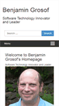 Mobile Screenshot of benjamingrosof.com